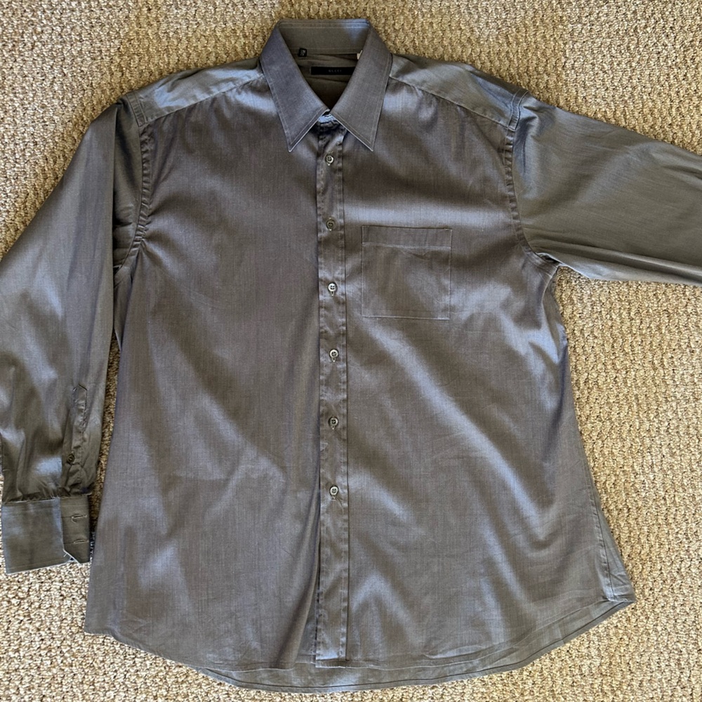 Silver Gucci Button-Down